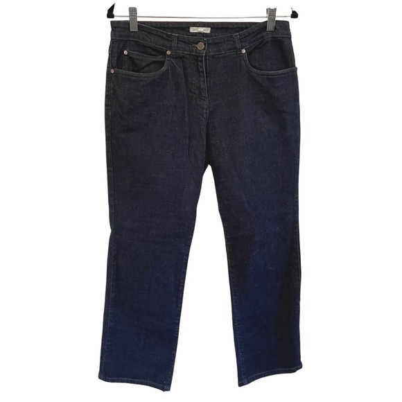 EILEEN FISHER‎ Women's Dark Wash Straight Leg Jeans Size S - Picture 1 of 6